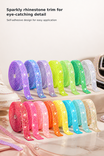15-Yard Self-Adhesive Rhinestone Trim Roll